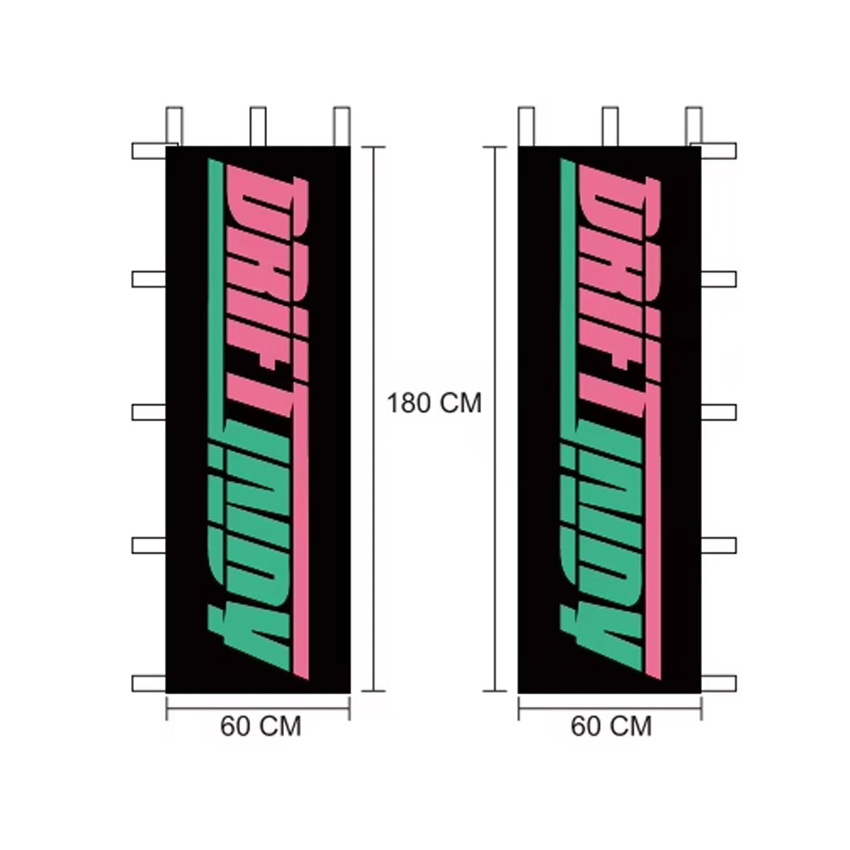 Drift Indy Nobori Flags