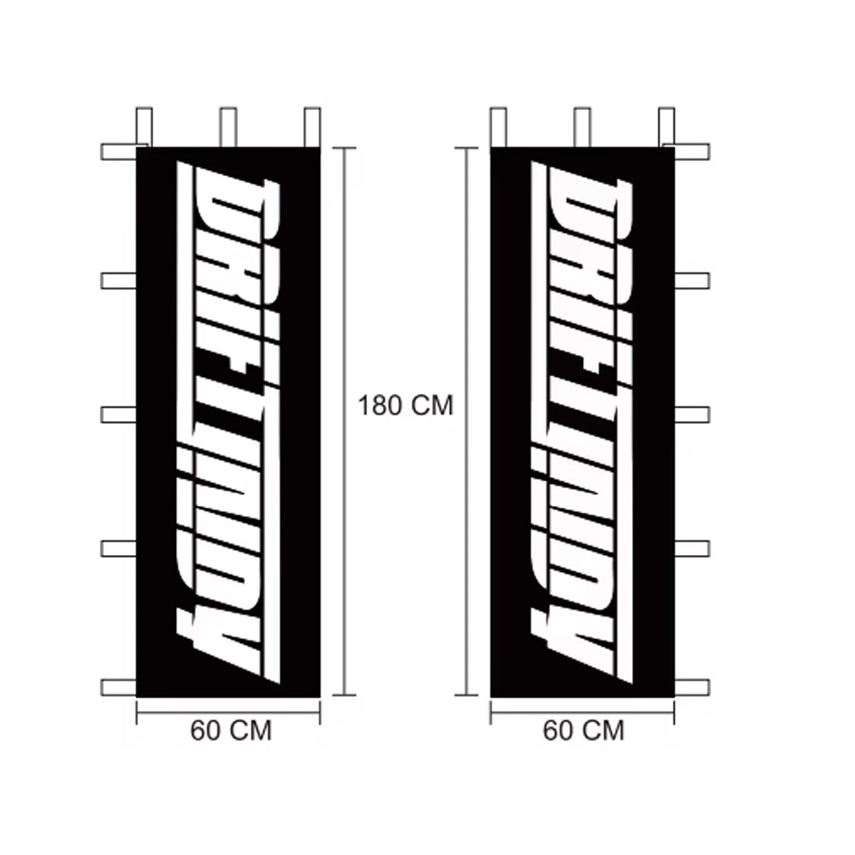 Drift Indy Nobori Flags